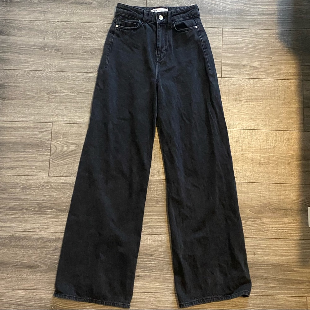 zara wide leg jeans